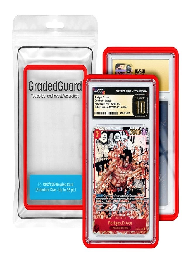GradedGuard Guard Case - Fits CGC/CSG Two-piece TPU/PC Red
