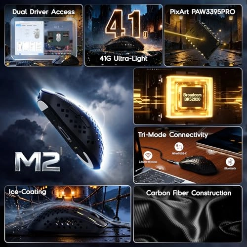 MAMBASNAKE M2 - 2.4Ghz Wireless/Bluetooth/Wired