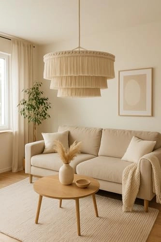 Bohemia Tassel Pendant Light - 3 Lights 23 Inches Wide Colour Creamy White