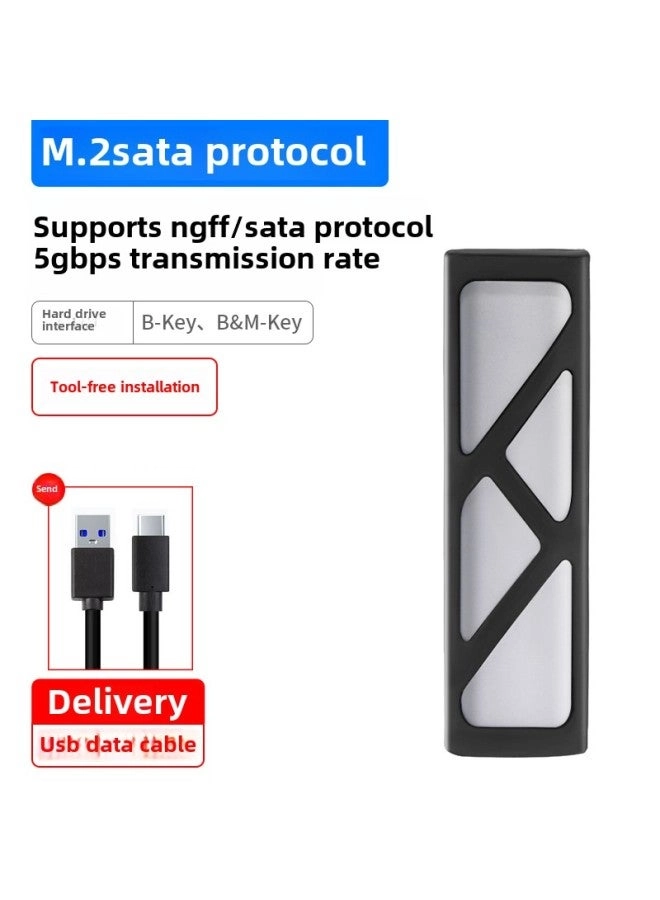M.2 SSD Enclosure - NVMe SATA Dual Protocol 10Gbps USB-C/A