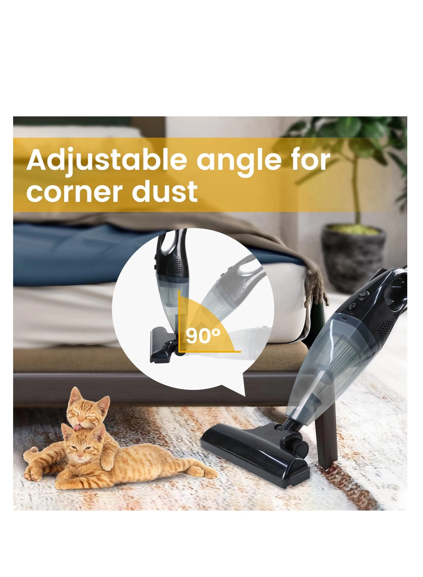 Handheld Vacuum Cleaner - 2-in-1 14-16KPa 1.5L