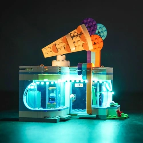 LED Lighting Kit - Compatible with Lego City Ice-Cream Shop 60363 Lights Only