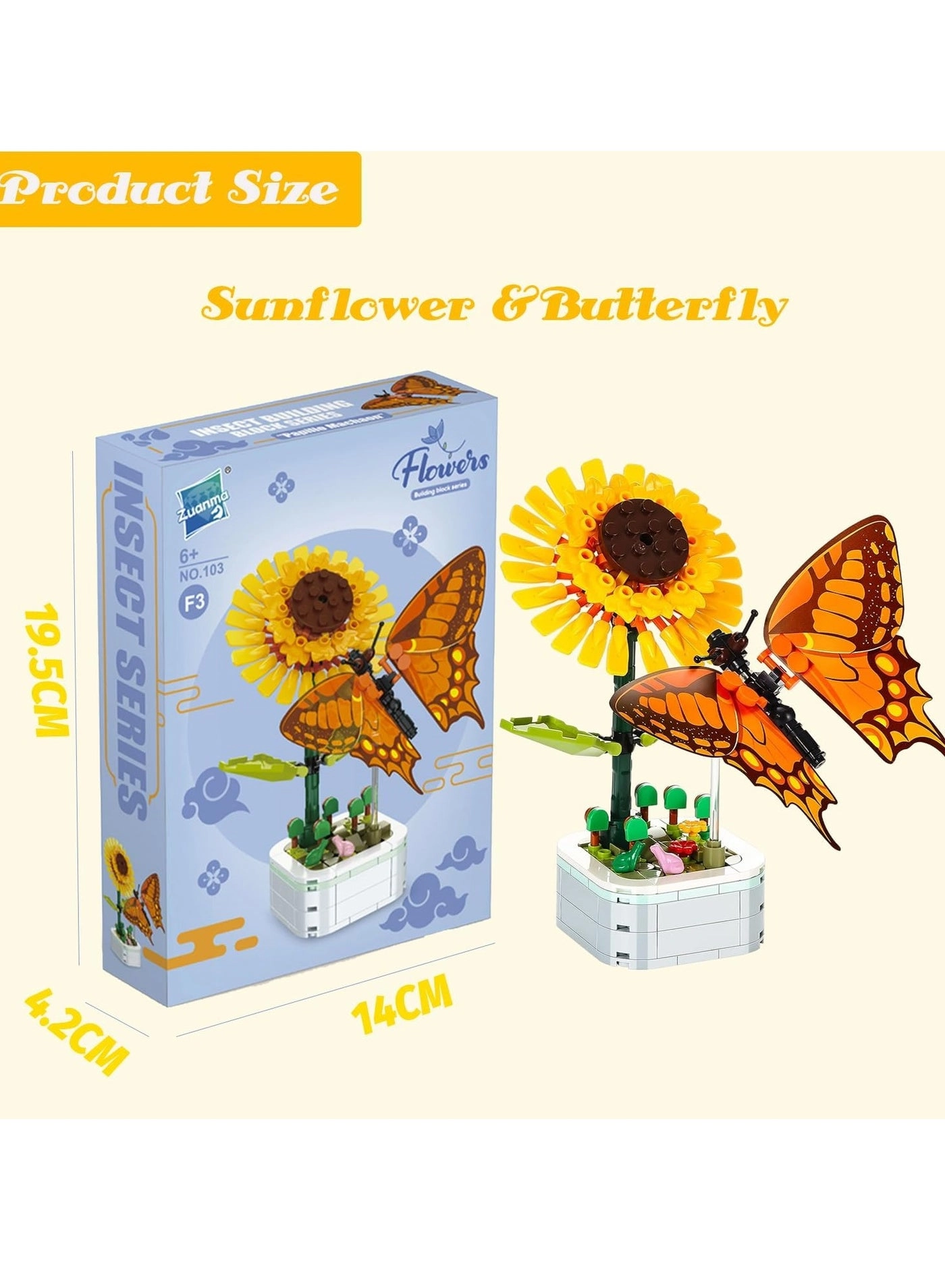 Mini Flower Pot - Black Prince 165pcs