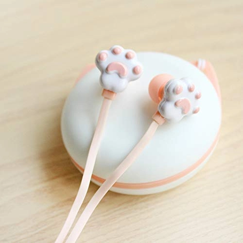Creative kitten claw in-ear headphones - 3.5mm 120cm cable