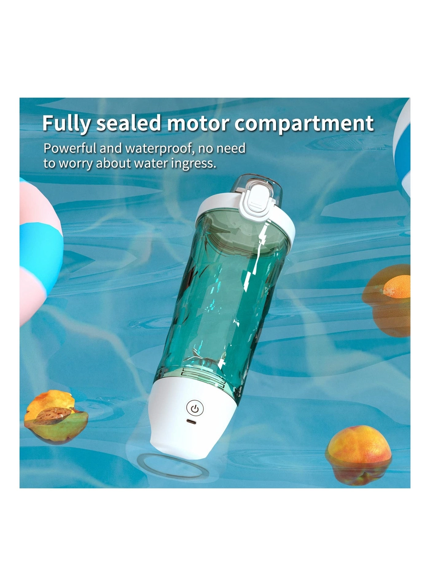 Portable Personal Blender - 6-Blade USB Rechargeable Portable