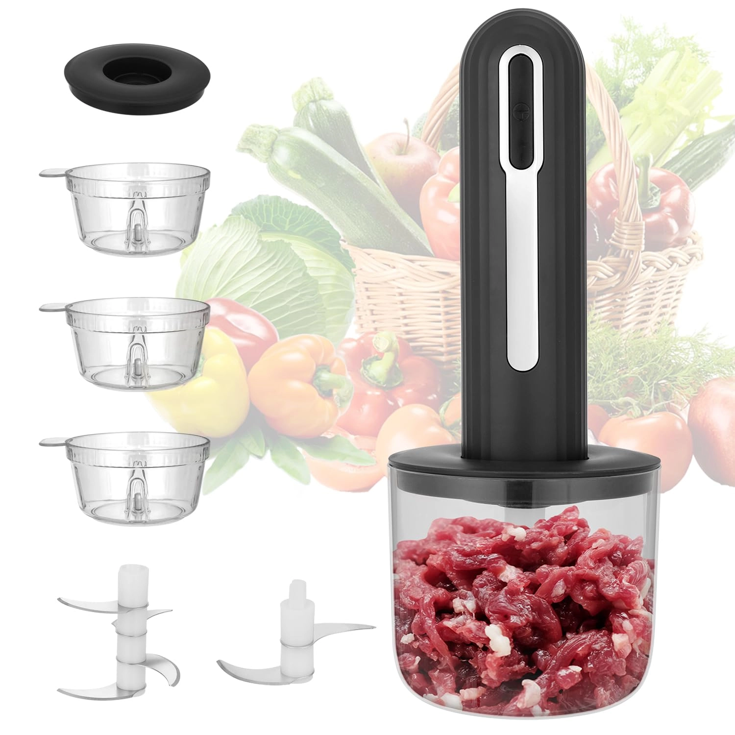 Wynboop MINI Cordless Food Processor - 14 oz 30W