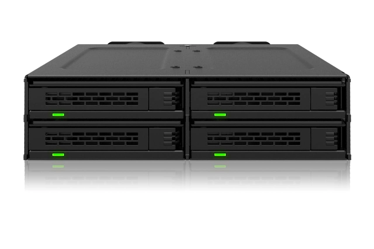 Icy Dock ExpressCage MB324V4P-B - U.2/U.3 PCIe 4.0 NVMe 5.25"