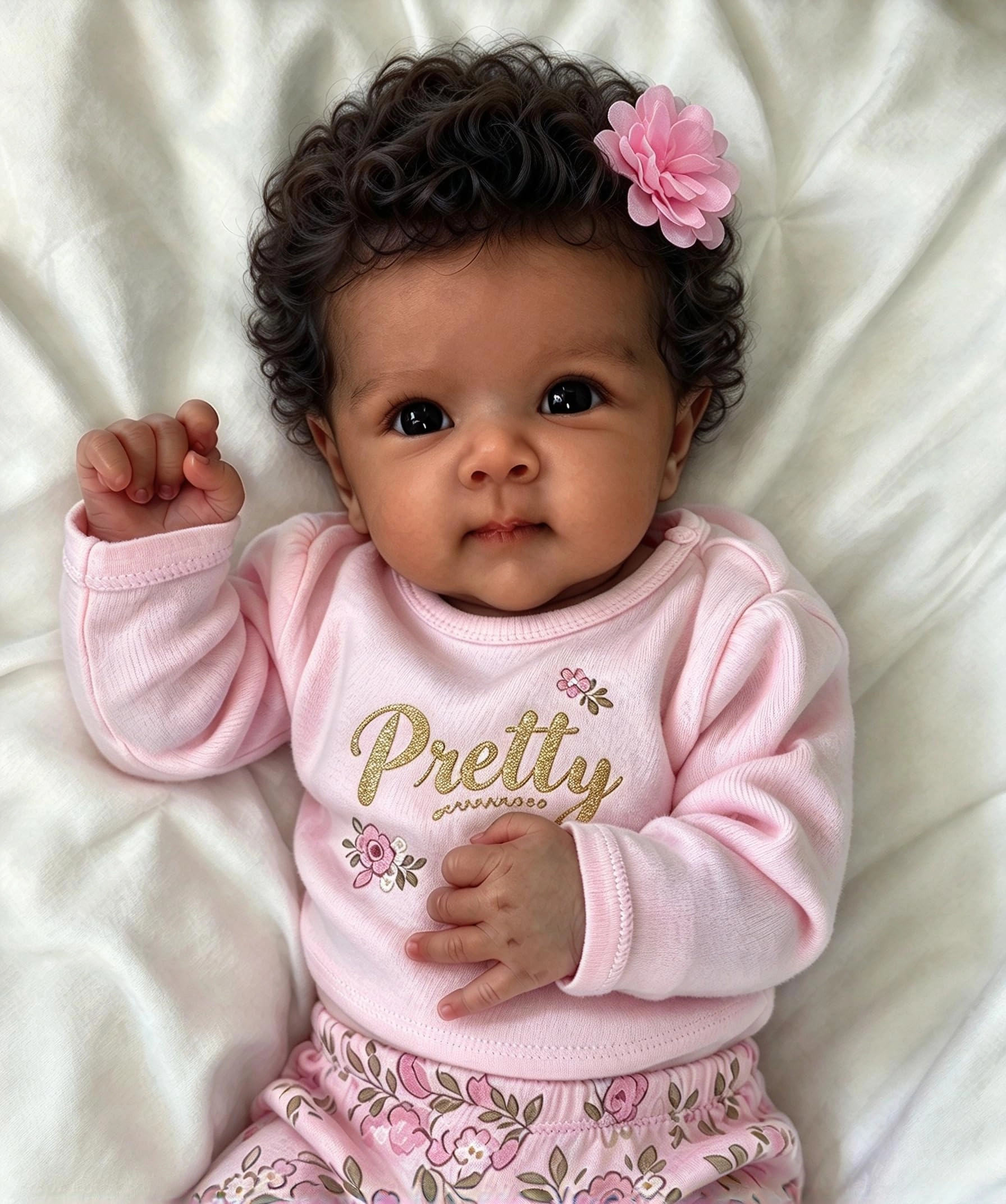 Zero Pam Reborn Baby Doll - 20 Inch Vinyl Silicone African American Ages 3+