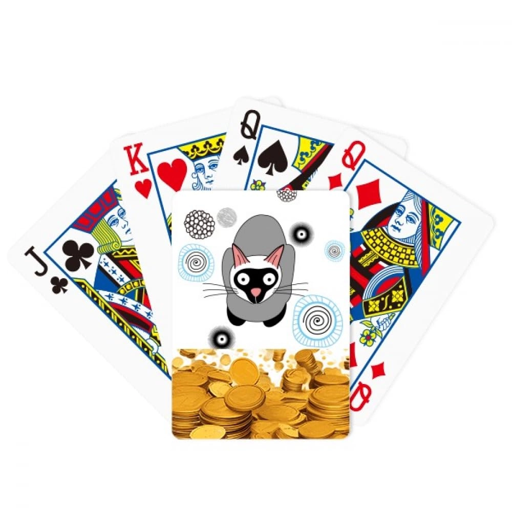 no/no Siamese Kitten Playing Cards - 52 pcs
