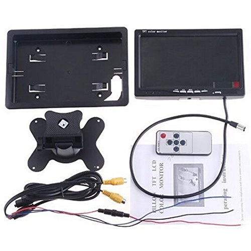 Foldable Car Monitor - 7 Inches + Car Backup Camera - Wireless Night Vision 800(H) x RGB x 480(V)