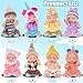 Mini Baby Dolls - 4 inch Animal Theme 8 Pack