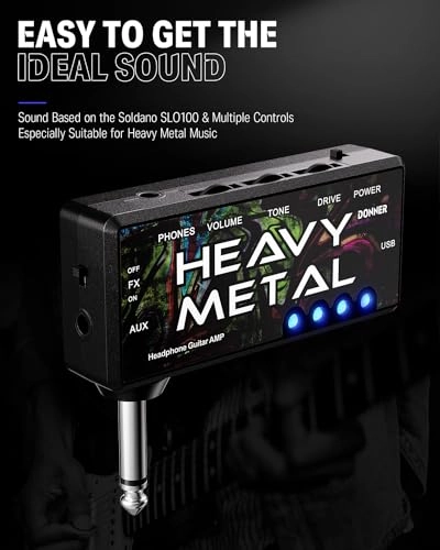 Guitar Headphone AMP - Heavy Metal Pocket Rechargeable