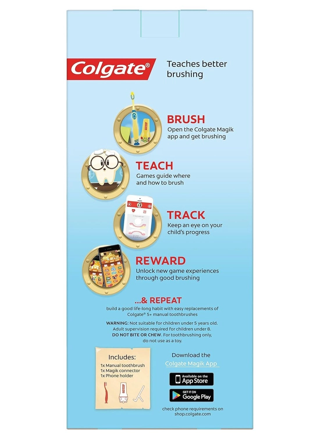 Magik Smart Toothbrush - Kids Toothbrush Timer Yellow