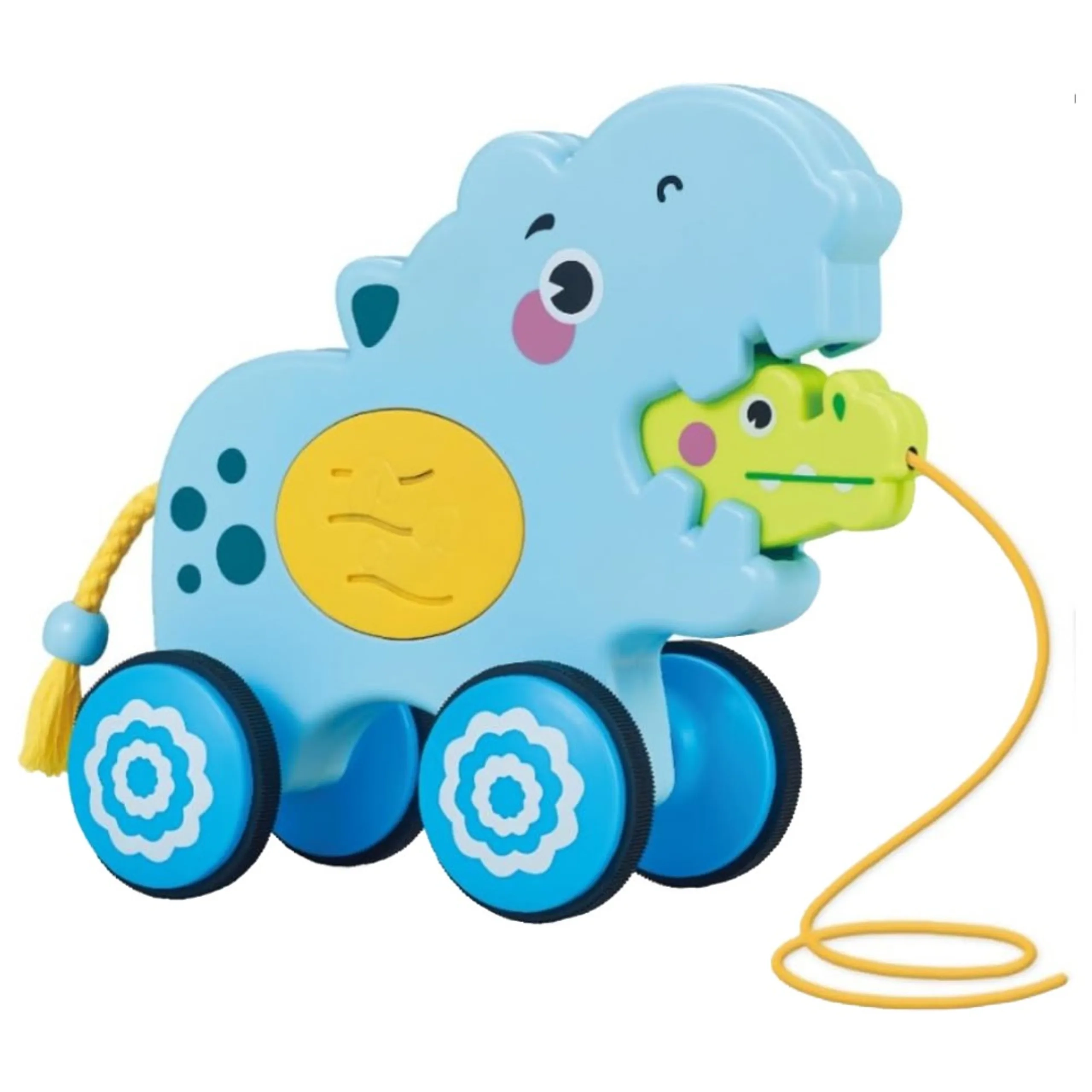 Youleen Baby Hippo Pull-Along Toy