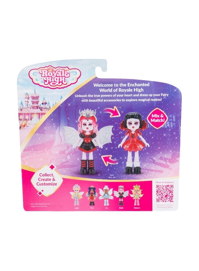 Dark Fairy Doll Figure - 3-Inches Plastic Ages 5+