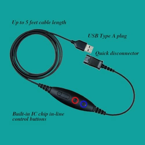 Link8212 - USB Adapter Cable Plantronics QD
