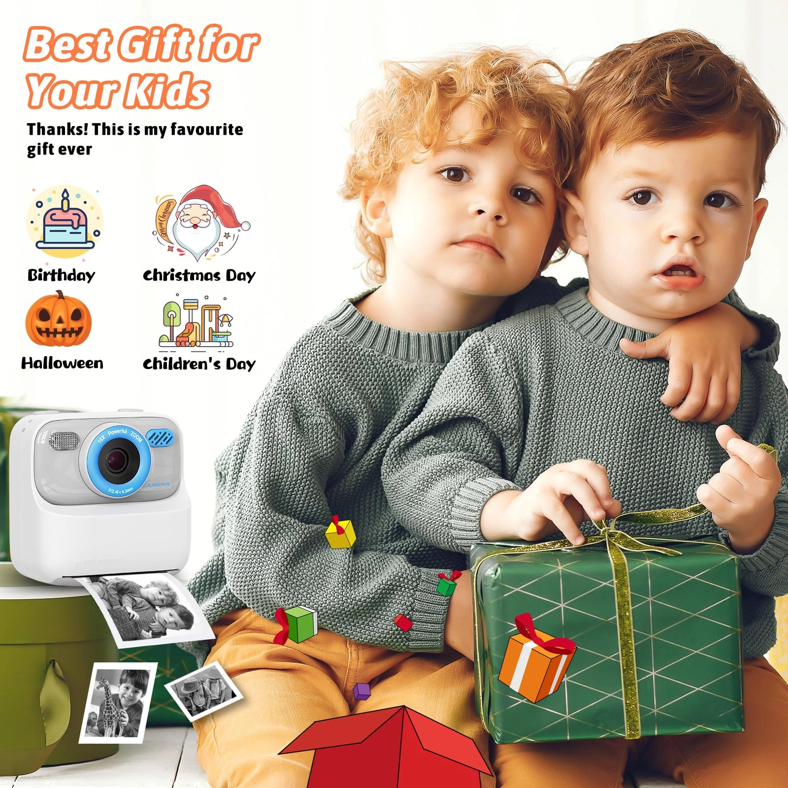 Instant Print Camera - 32GB White
