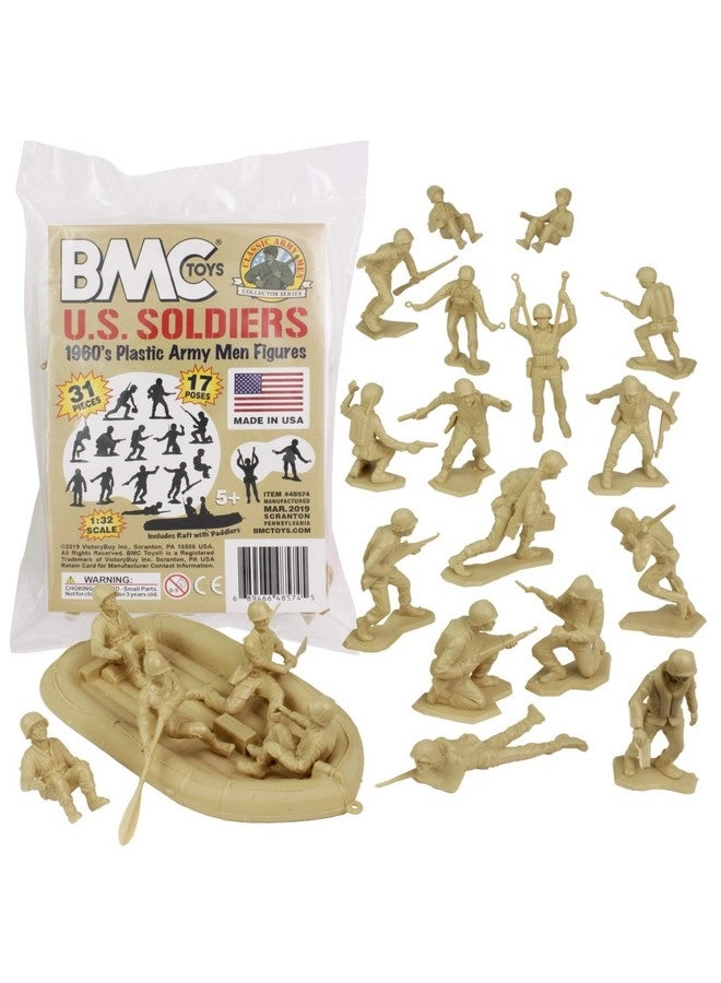BMC Toys Plastic Army Men - US Soldiers WW2 31 pcs