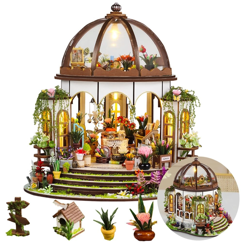 Miniature Wooden Dollhouse Furniture Kit - Creative Room 1:24