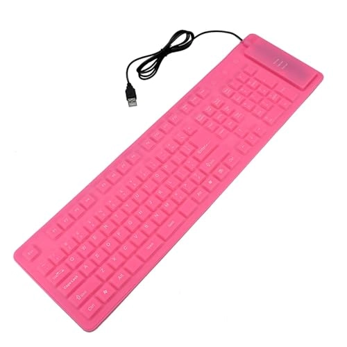 108 Keys USB Silicone Foldable Keyboard