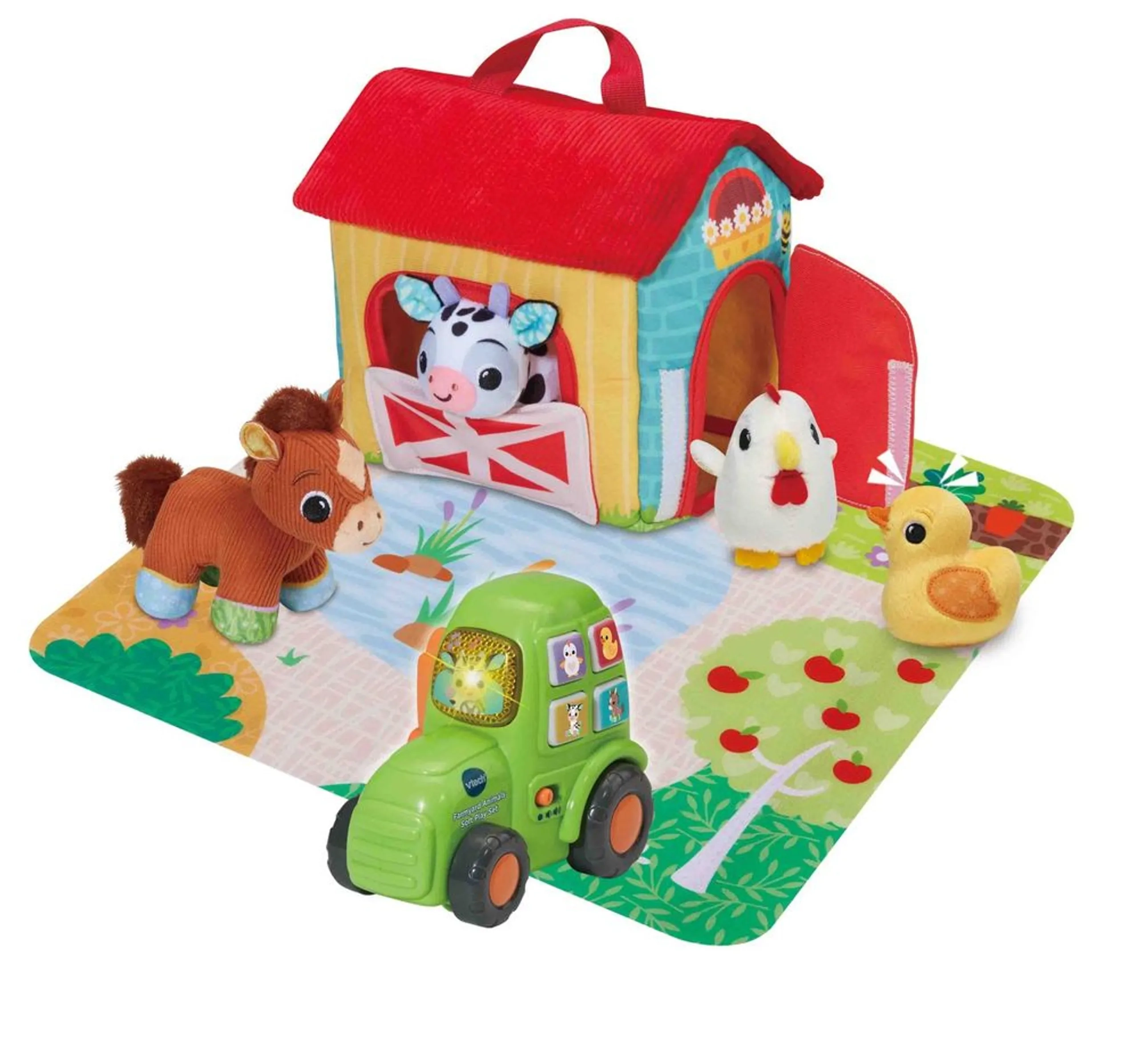 VTech Farmyard Animals Soft Play Set - Suitable for 6 to 36 months 7 Pcs