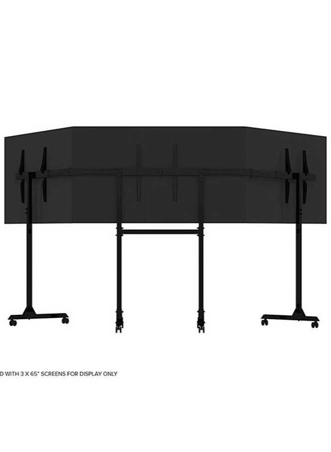 Triple Monitor Stand - 3 65" 450x660mm