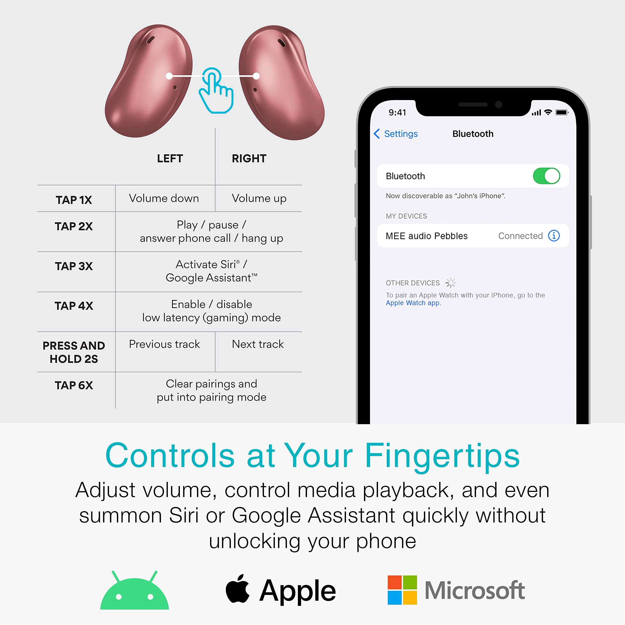 Pebbles Wireless Earbud