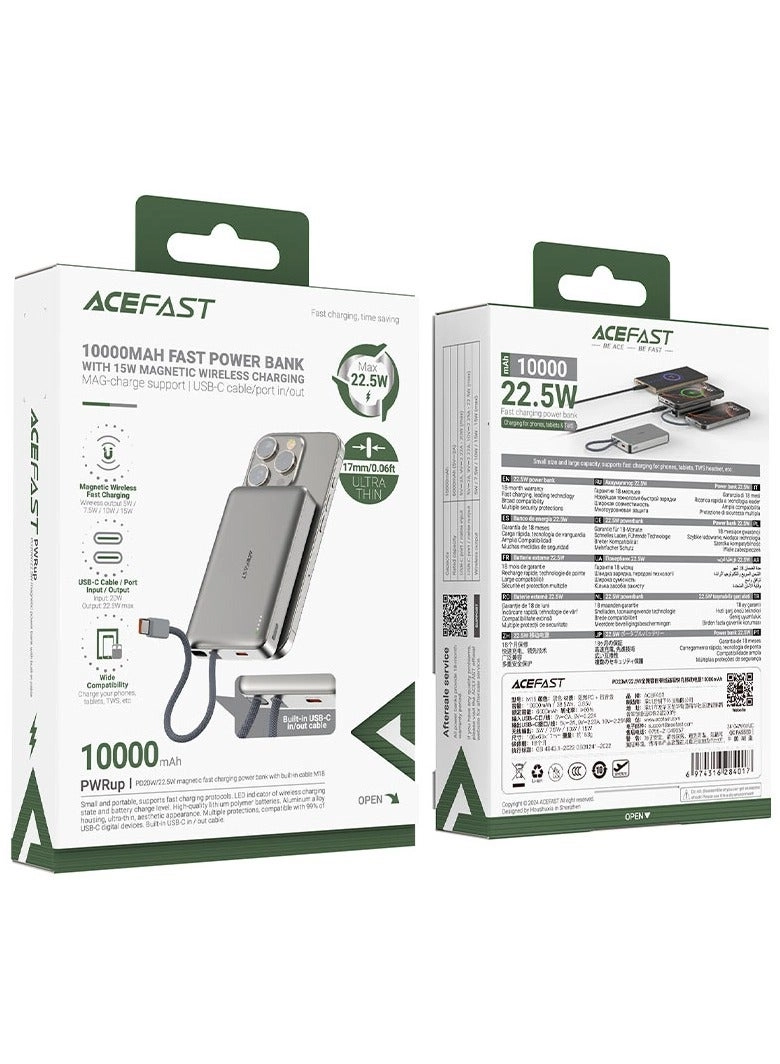 M18 - 10000 mAh 22.5 W Fast-Charging Qi Wireless Charging