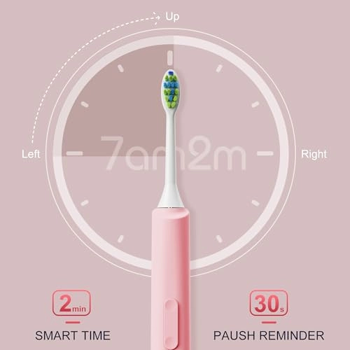 Sonic Electric Toothbrush - 40000VPM 5 Modes 4 Brush Heads