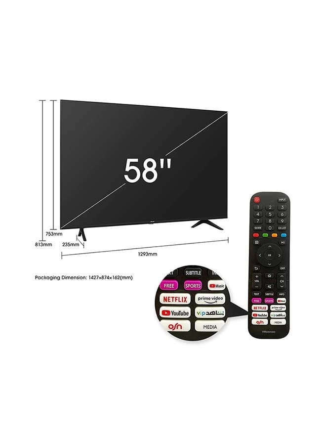 58A6GE - 58 Inches