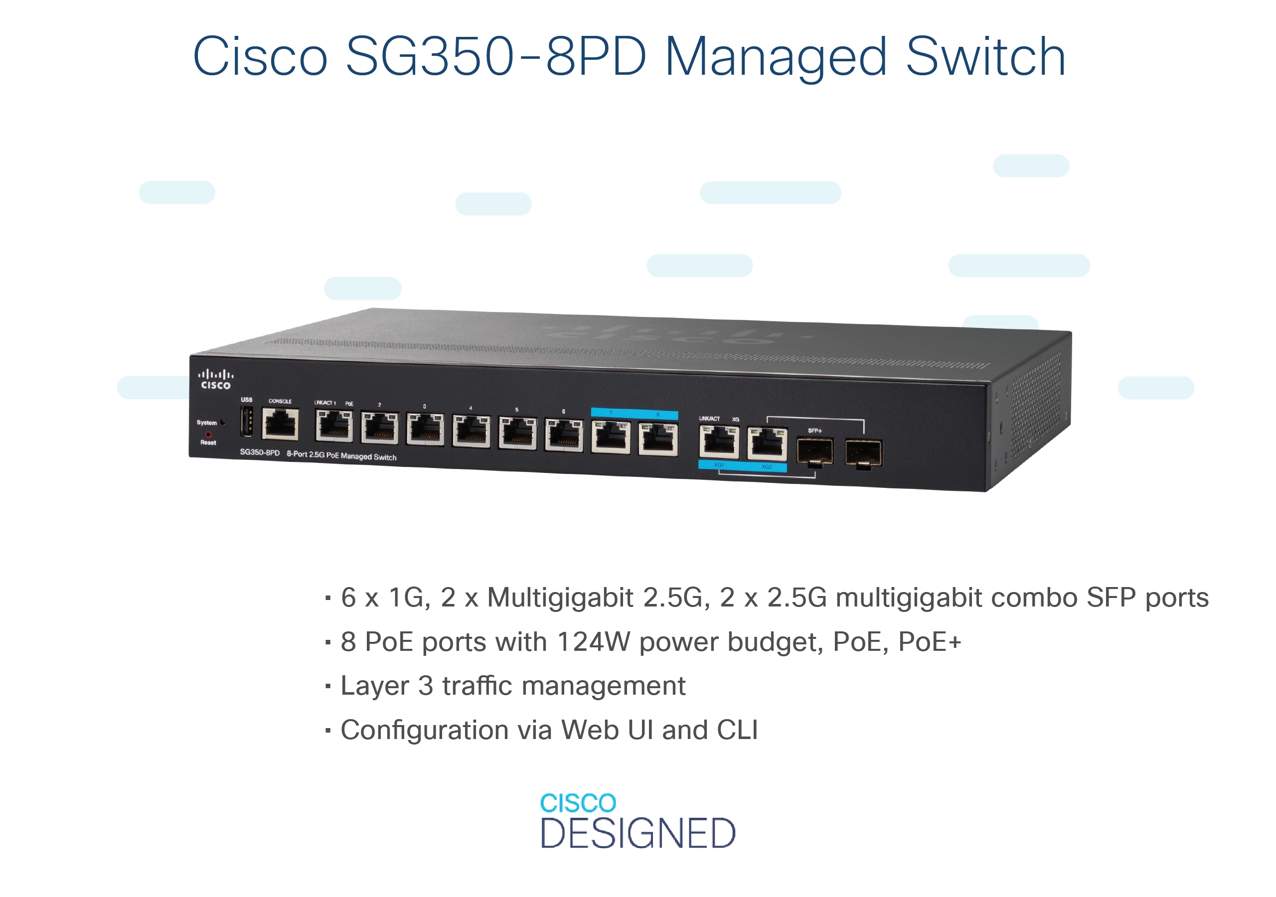 SG350X-8PMD 8-Ports