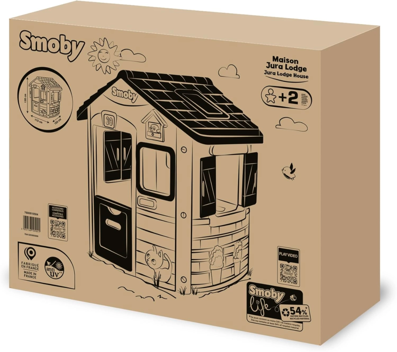 Jura Lodge - 115 x 123 x 132 cm 2+