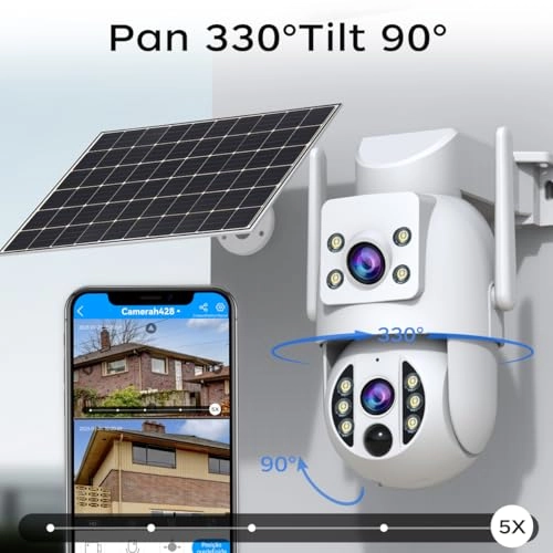 Outdoor Solar Surveillance Camera 2K