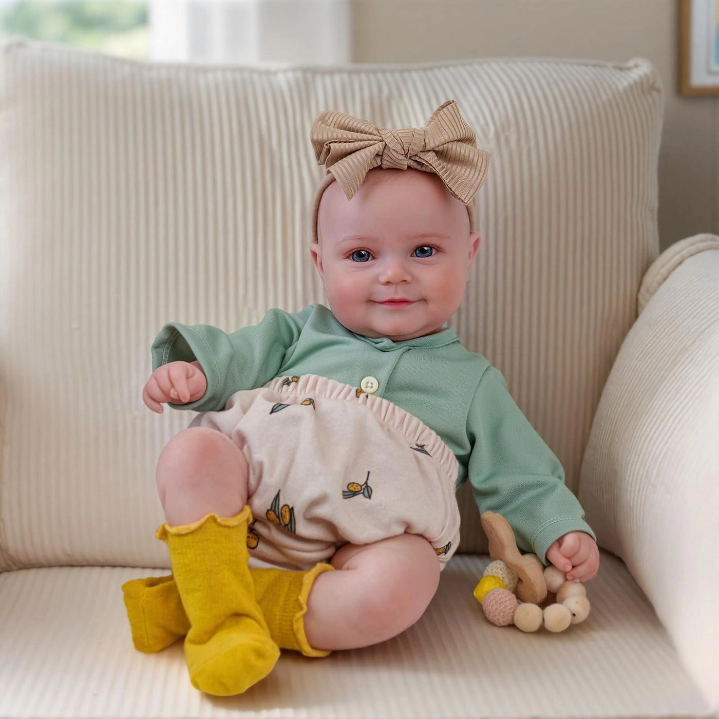 Reborn Baby Doll - 20 Inch Soft Fabric Vinyl Ages 3+