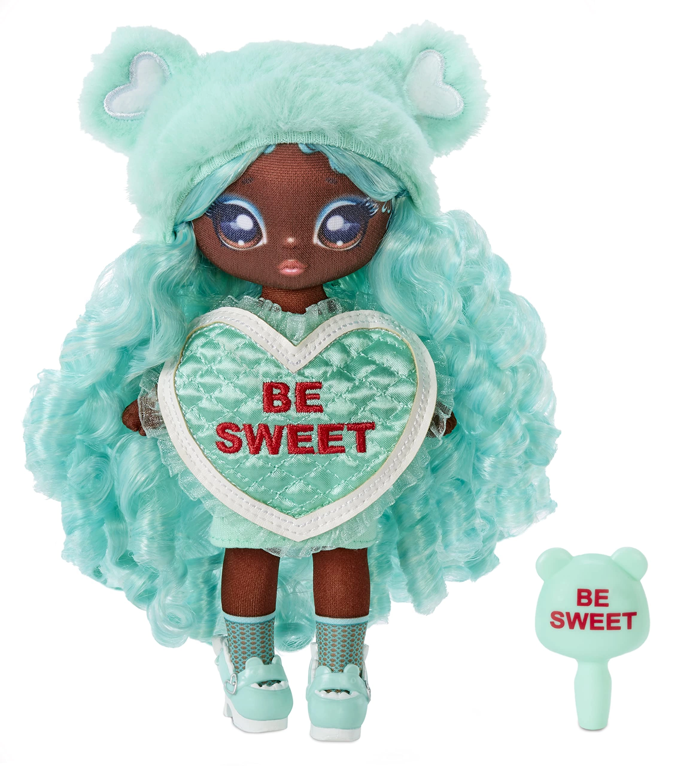 MGA Entertainment Cynthia Sweets Fashion Doll - 7.5" Mint Green Hair Teddy Bear-Inspired Ages 5+