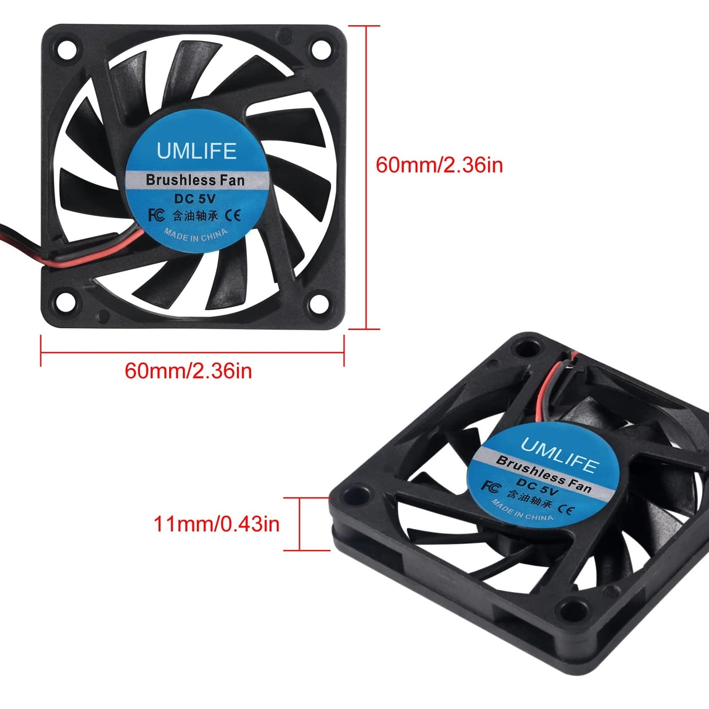 USB Fan - 4 fan(s) 60mm