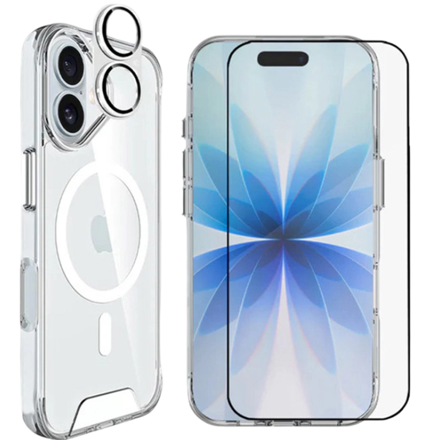 glassology MagSafe Clear Case + Screen Protector + Lens Protector for iPhone 17