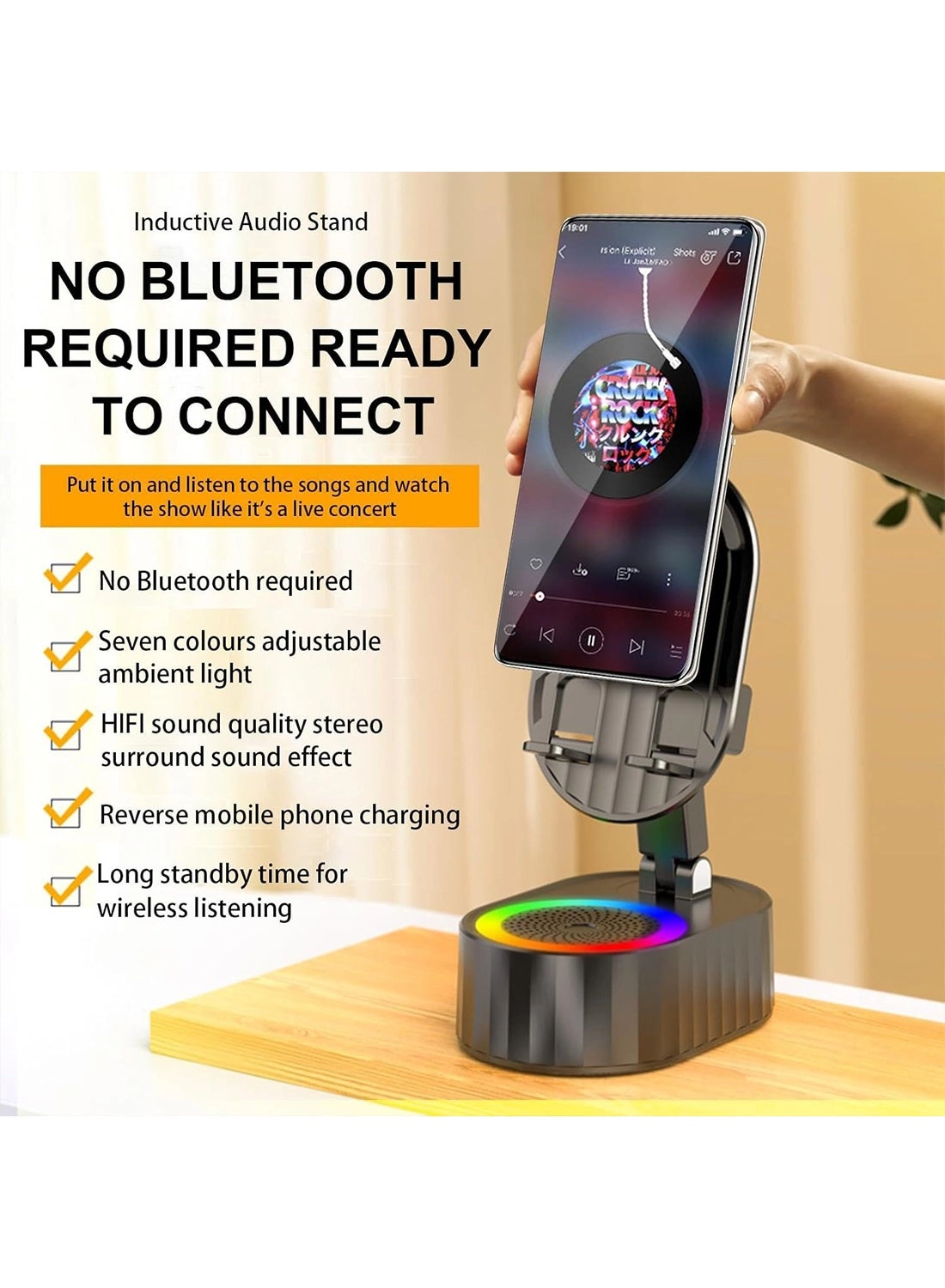 5-In-1 Bluetooth Speaker - 3000mAh Rotatable 300°