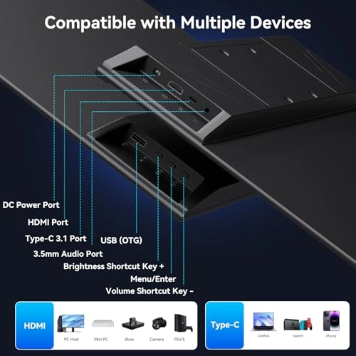 2K USB-C Portable Monitor - CP-23.8-2K-100-ZJ 23.8 inch 2560x1440