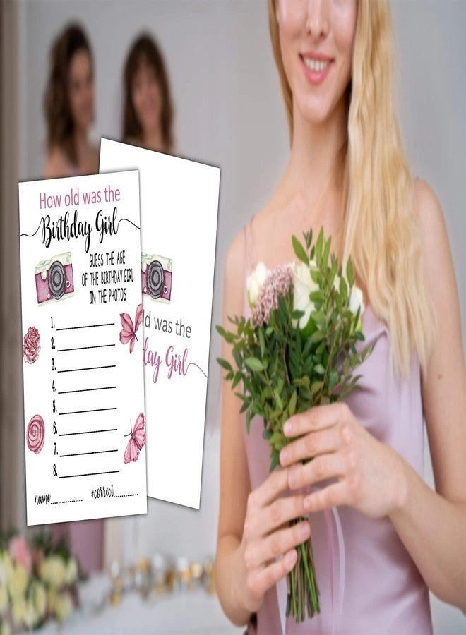How Old Was The Birthday Card Game - Birthday Party Decorations Sleepover Supplies