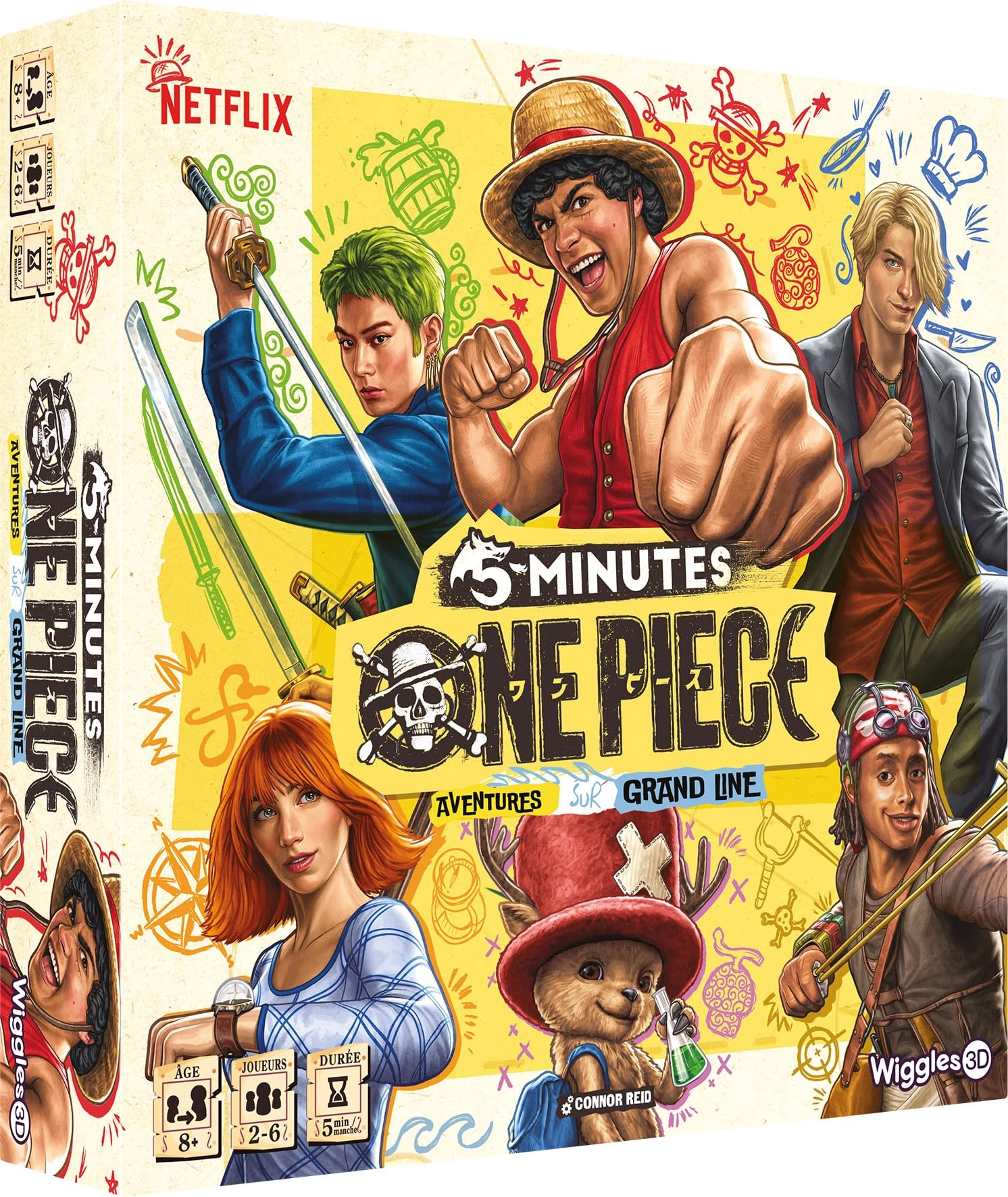 Wiggles 3D 5 Minutes: One Piece - Cooperative Card Game (French)