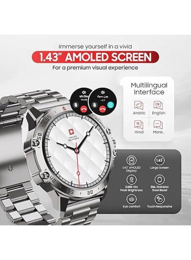 DOM5 - 1.43" Silver Frame