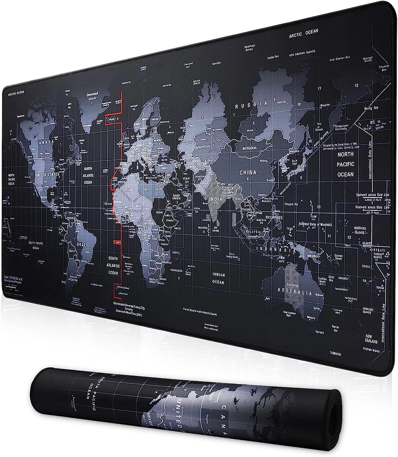 SKY-TOUCH World Map Fabric Gaming Mouse Pad - 90x40 cm