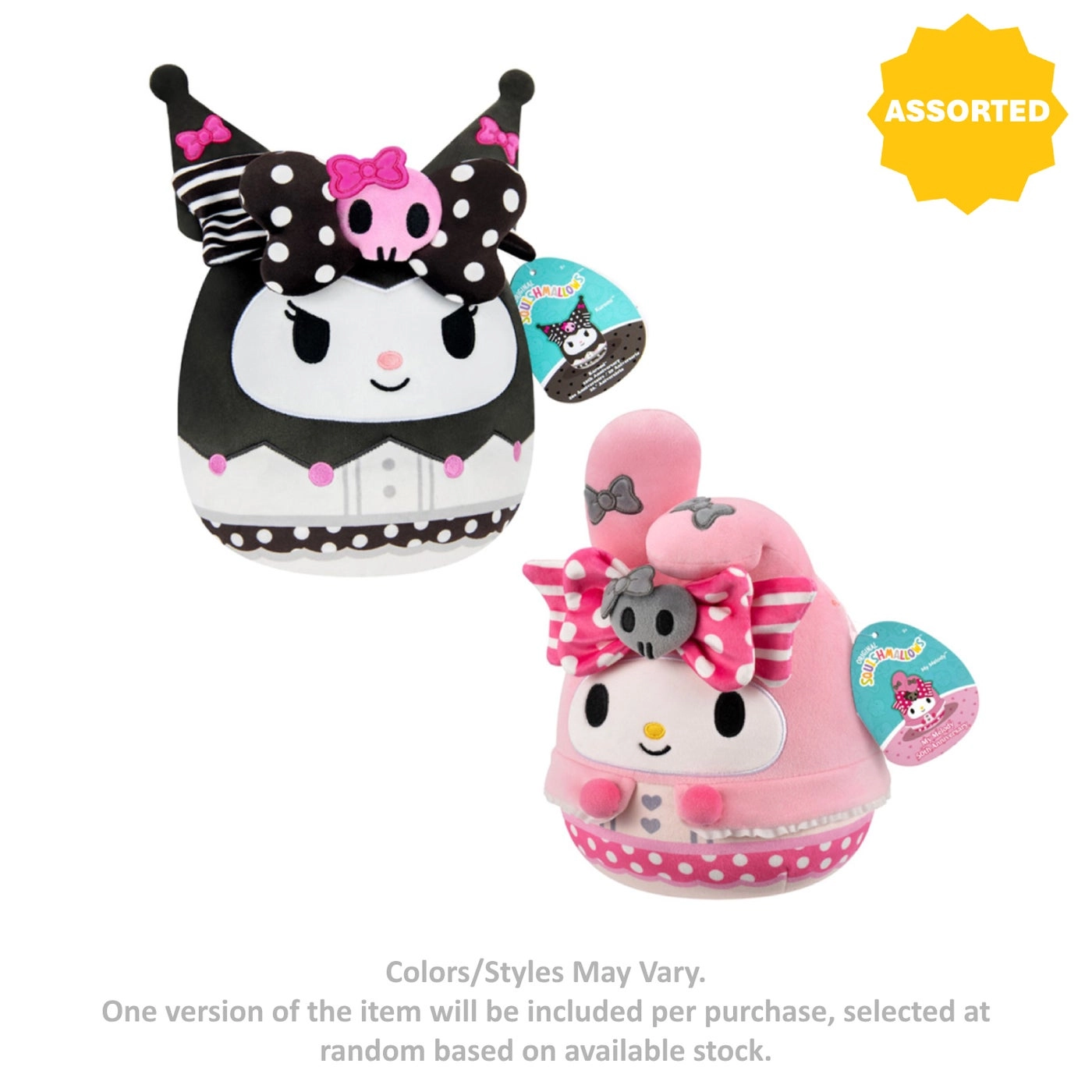 Squishmallows Hello Kitty My Melody Kuromi 25.4 cm Plush