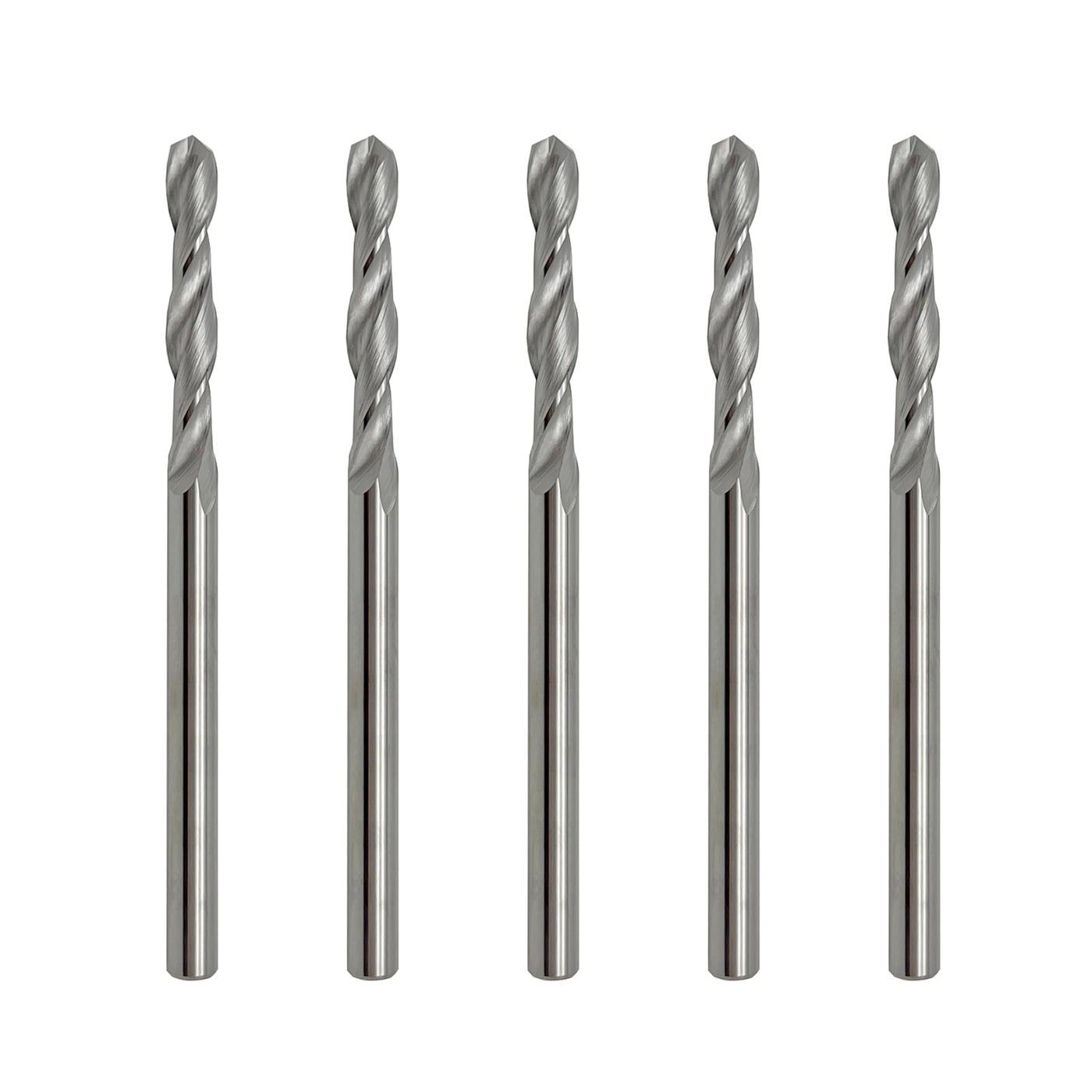 LU&MN Jobber Drill Bits - Tungsten Carbide 5-Pieces 1/8""