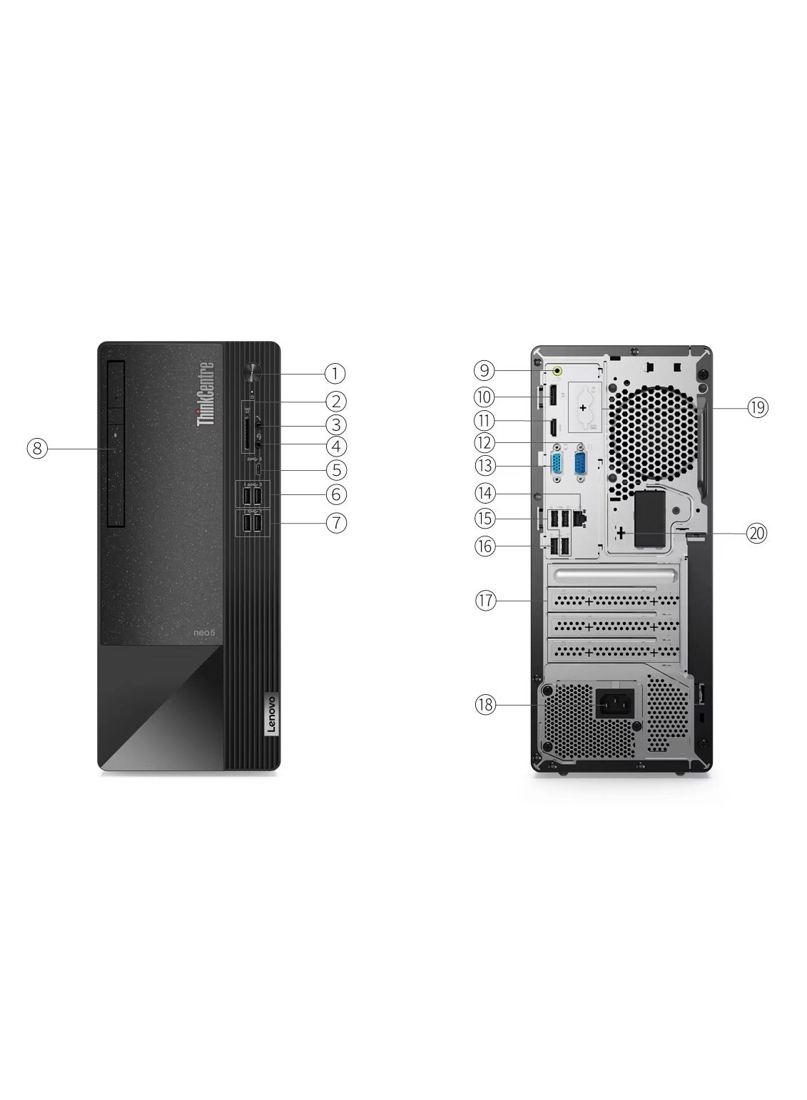 ThinkCentre neo 50t Gen 4 - Core i7-13700 8GB 512GB