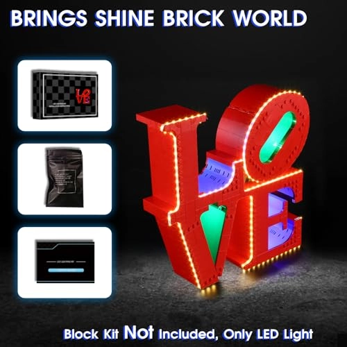 LED Light for Lego 31214 Art Love Sculpture Set