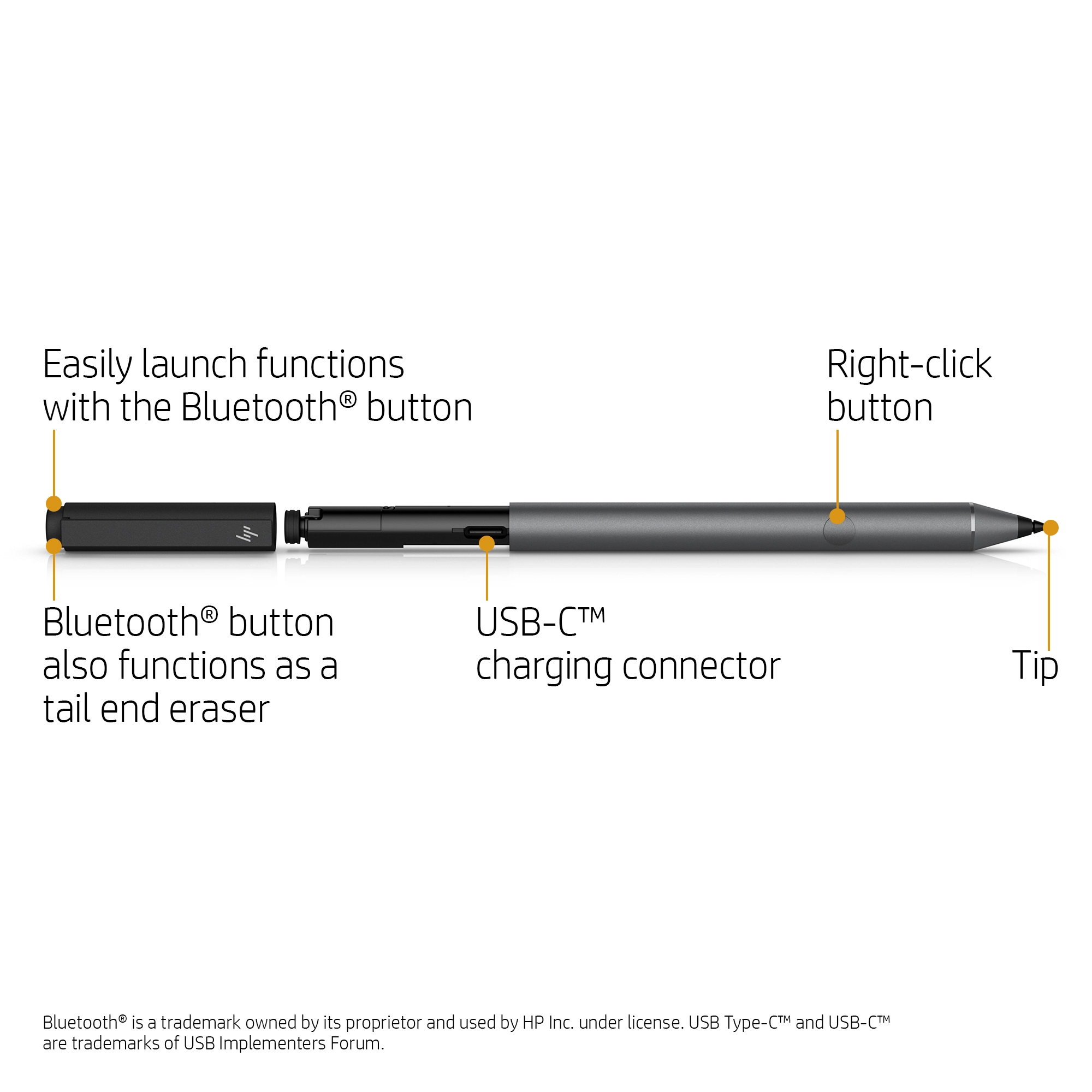 MPP 2.0 Tilt Pen - USB-C rechargeable Black