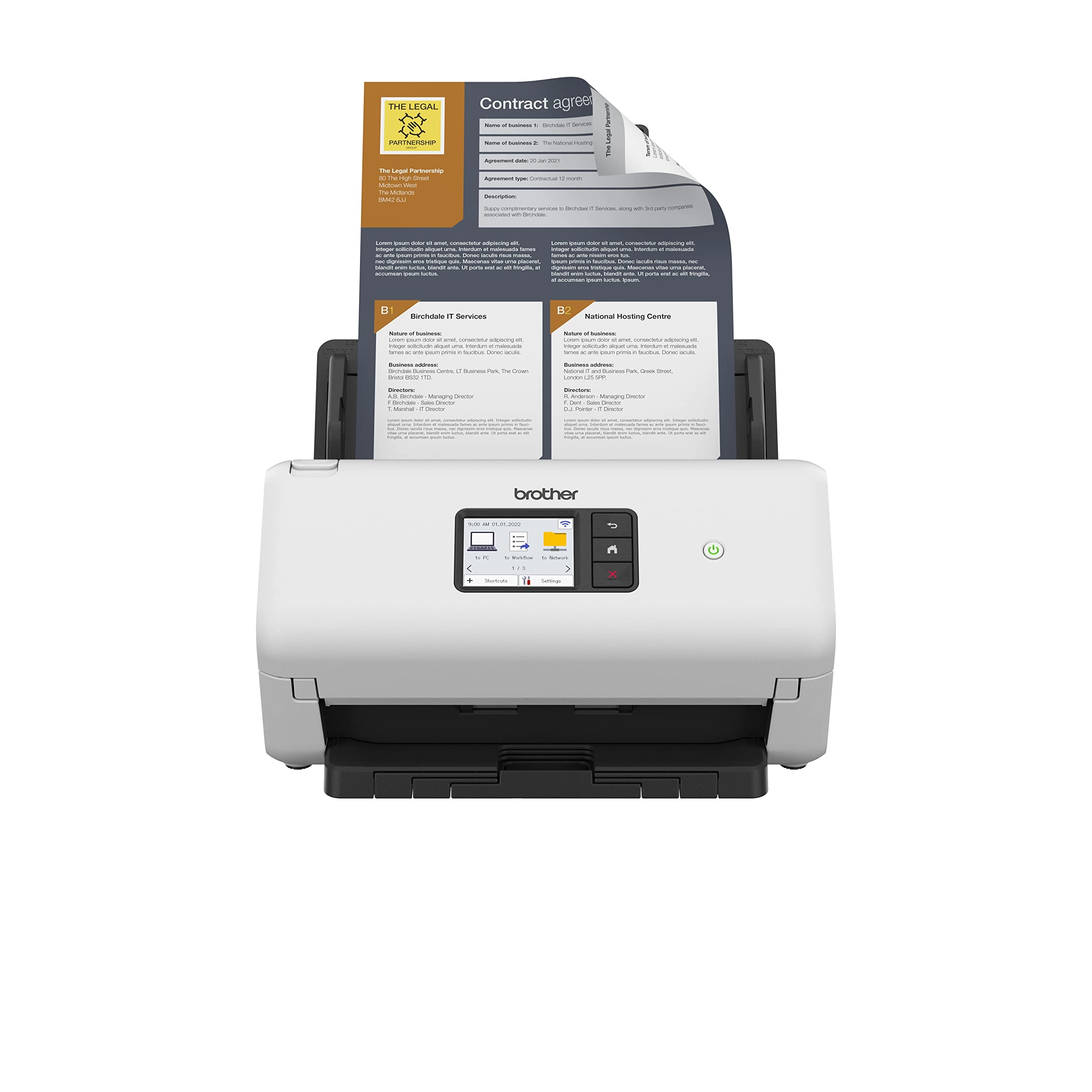 Brother ADS-4500W - Wired and Wireless SuperSpeed USB 3.0