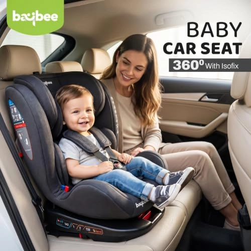 Convertible Car Seat - 360° Rotatable ISOFIX 3 Position Recline